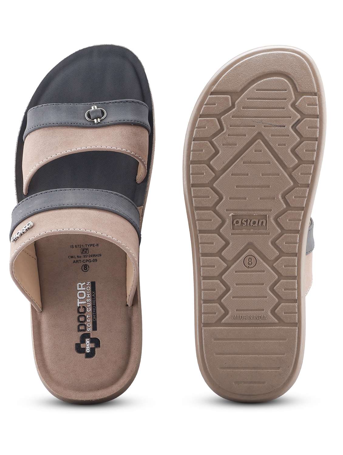 men color block slip on orthosoft slipper - 22524398 -  Standard Image - 4