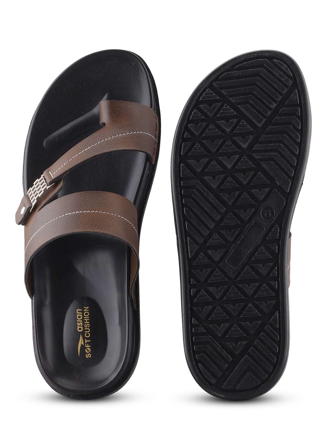 men brown orthosoft slipper - 22524410 -  Standard Image - 4