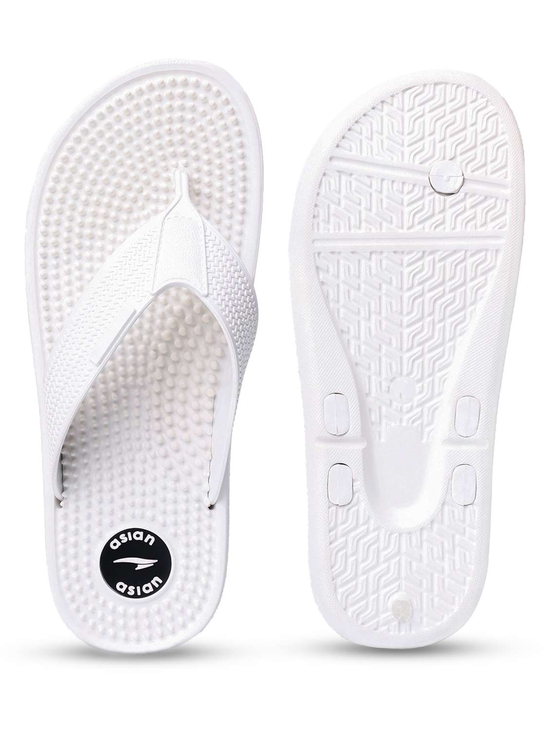 men white toe separator flip flop - 22524412 -  Standard Image - 4
