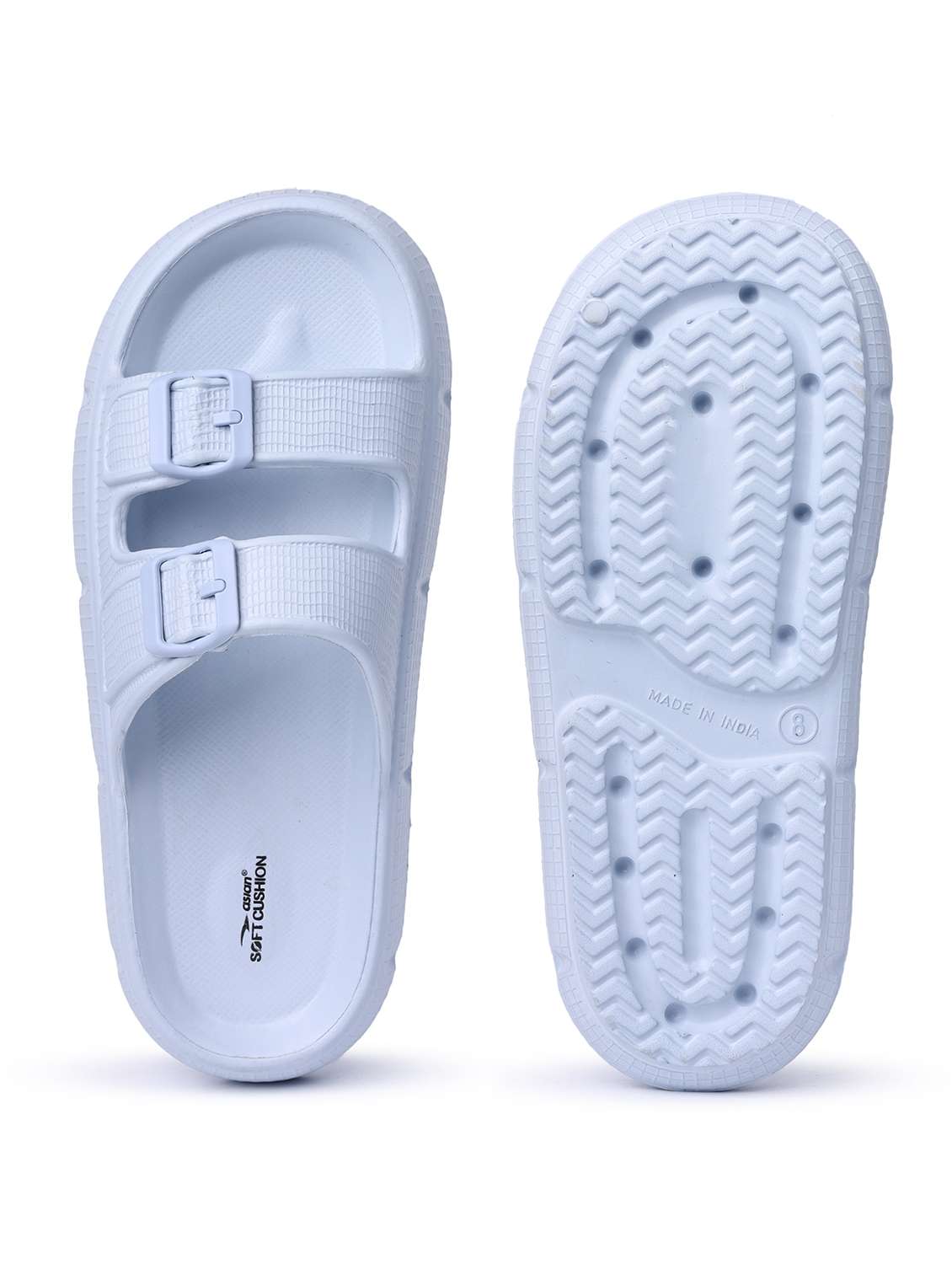 men textured slip on slider - 22524418 -  Standard Image - 4