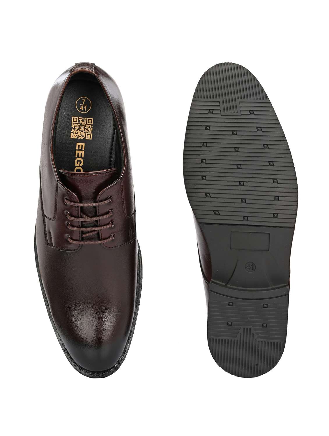 men brown lace-up oxford - 22524438 -  Standard Image - 4
