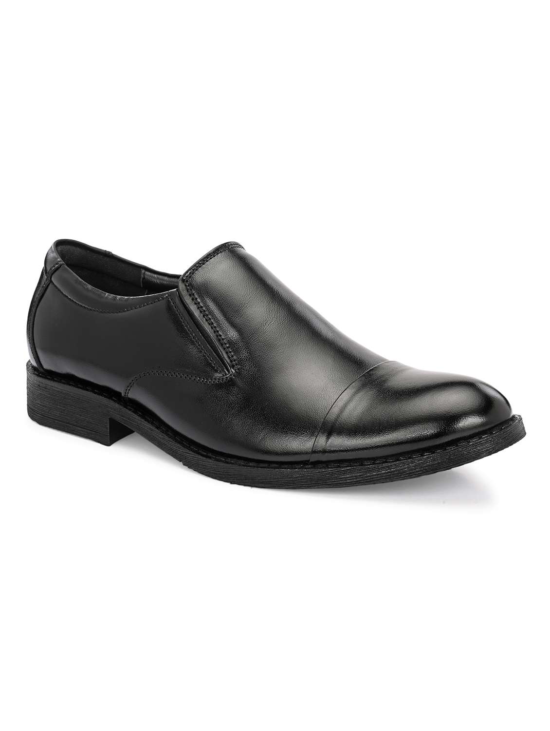 men black slip on formal shoes - 22524439 -  Standard Image - 1