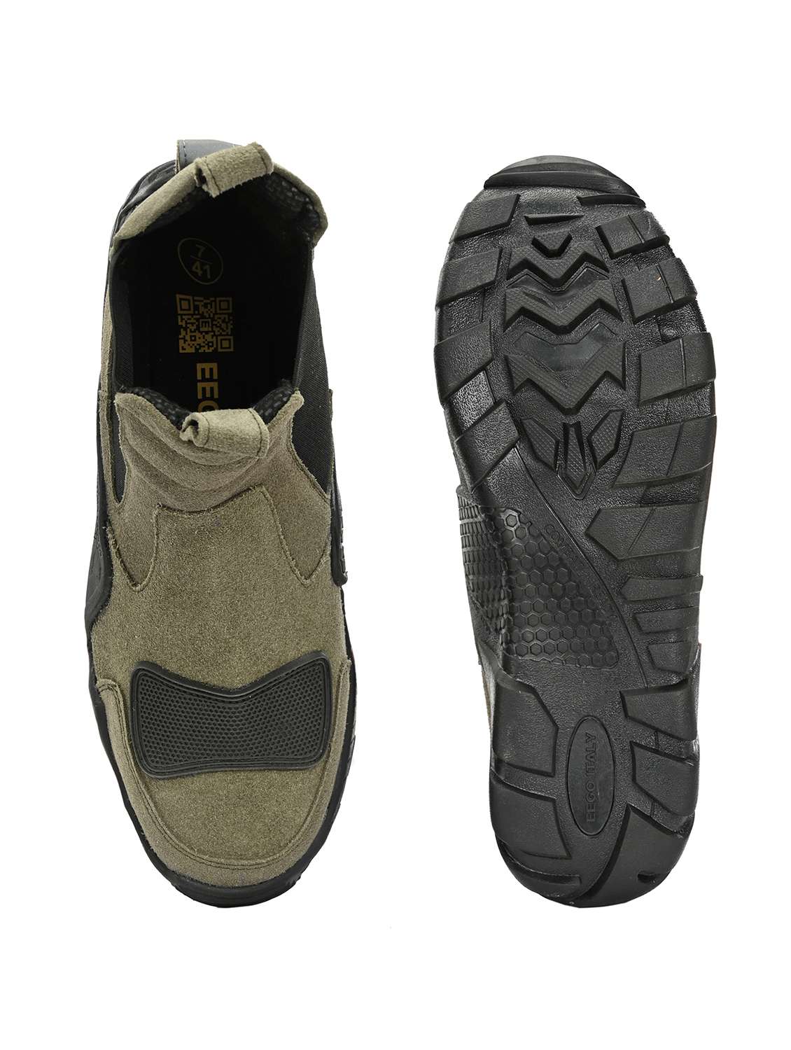 men olive hiking boots boot - 22524442 -  Standard Image - 4