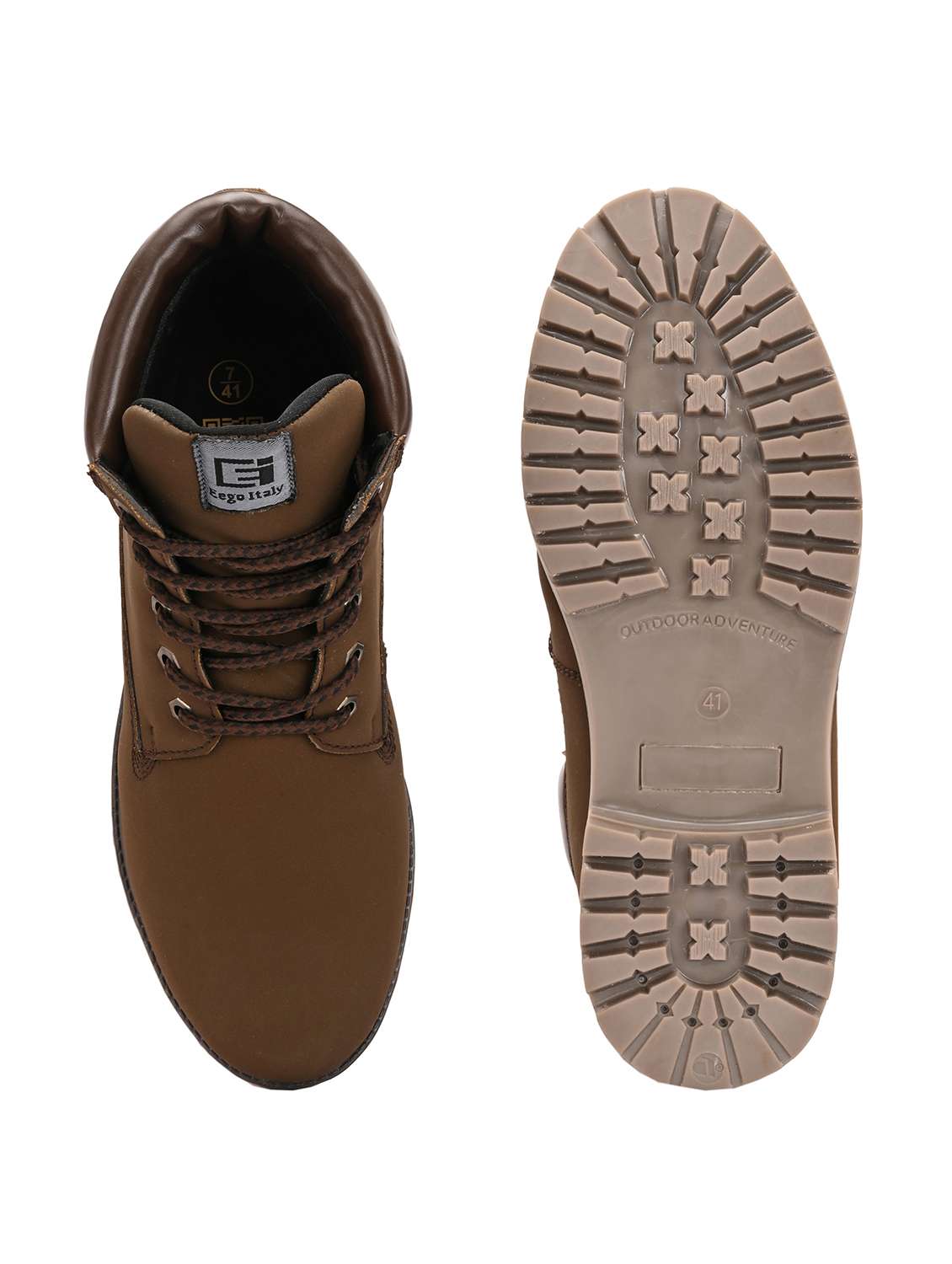 men brown hiking boots boot - 22524450 -  Standard Image - 4