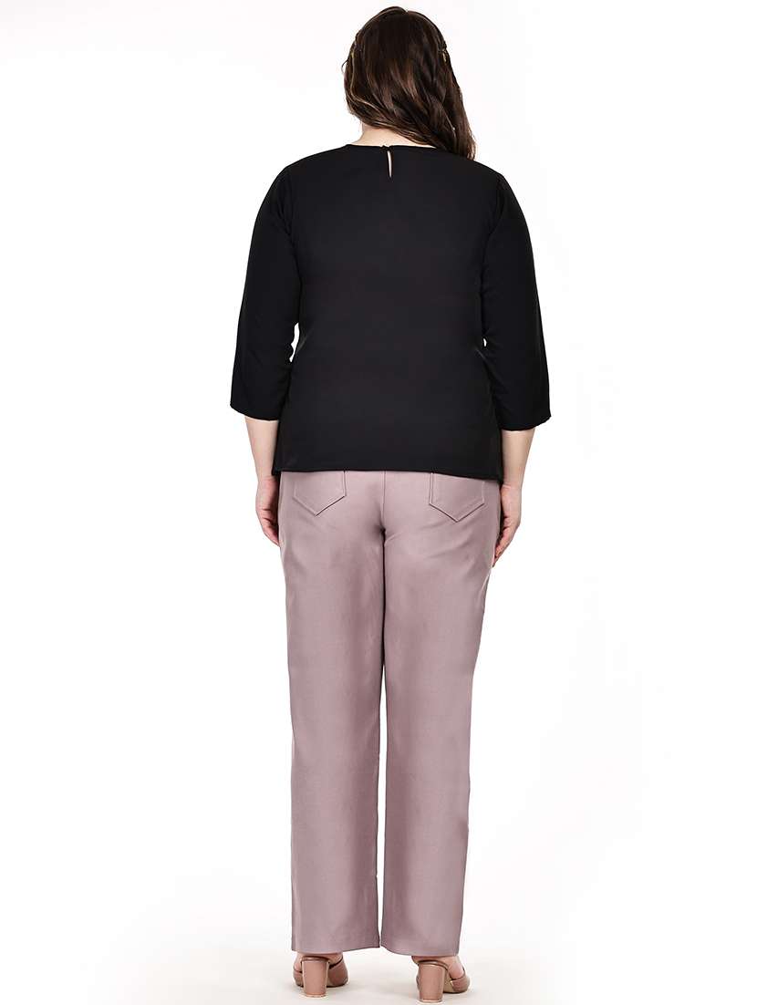 women solid round neck regular top - 22526617 -  Standard Image - 4