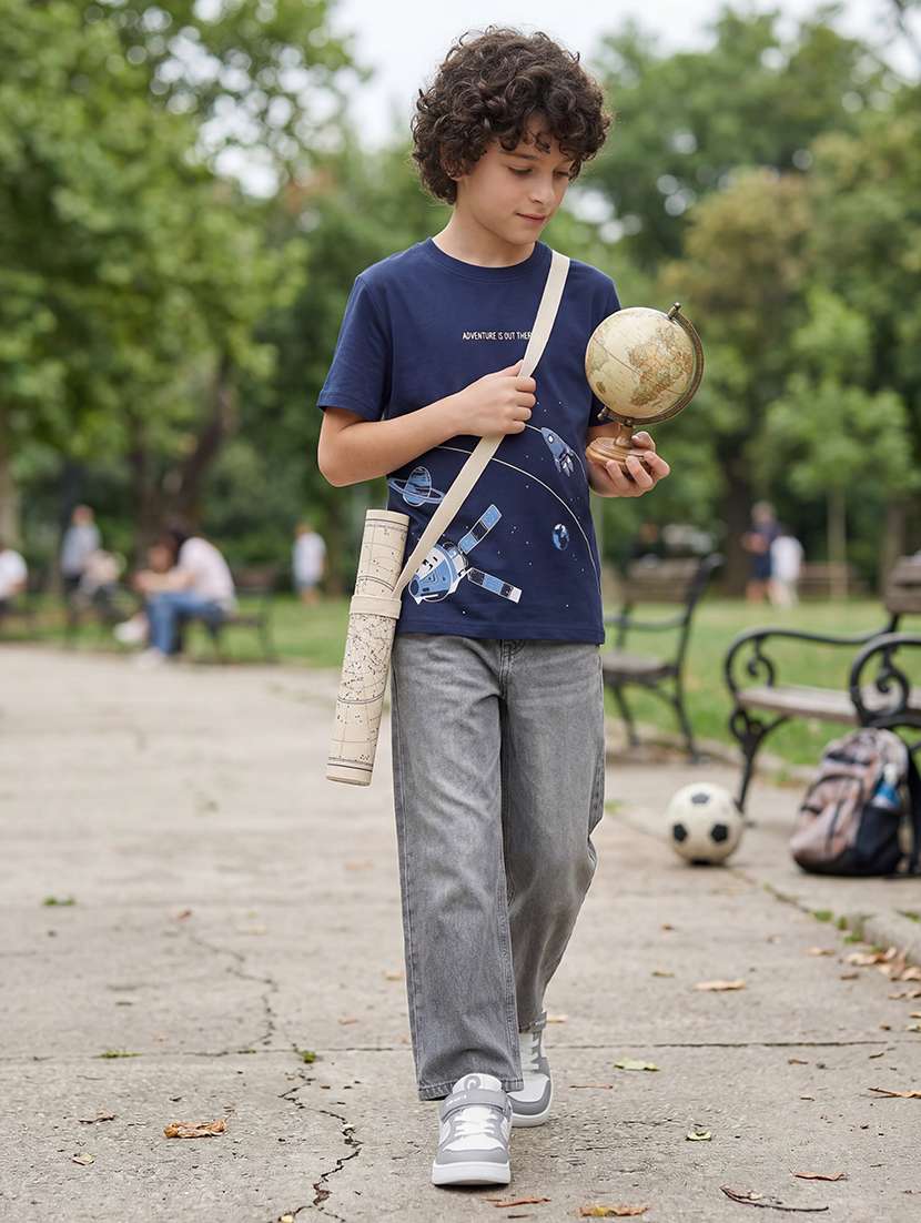 boys printed round neck t-shirt - 22526768 -  Standard Image - 4