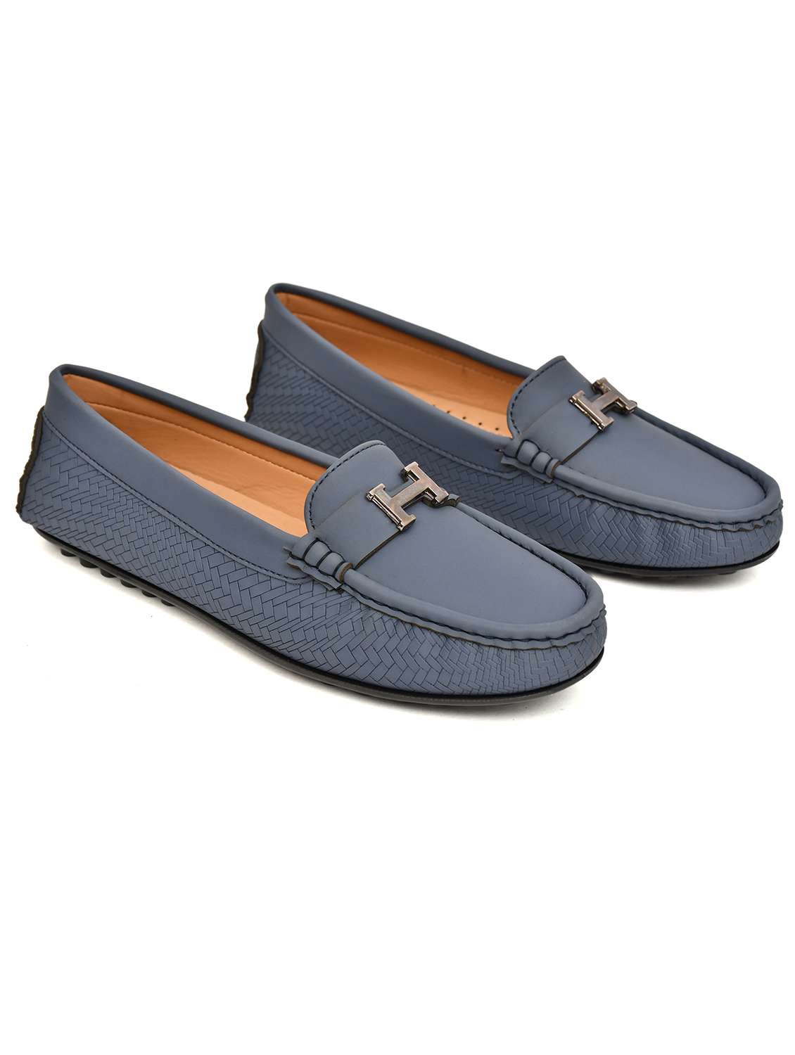 women textured slip on loafers - 22526773 -  Standard Image - 1