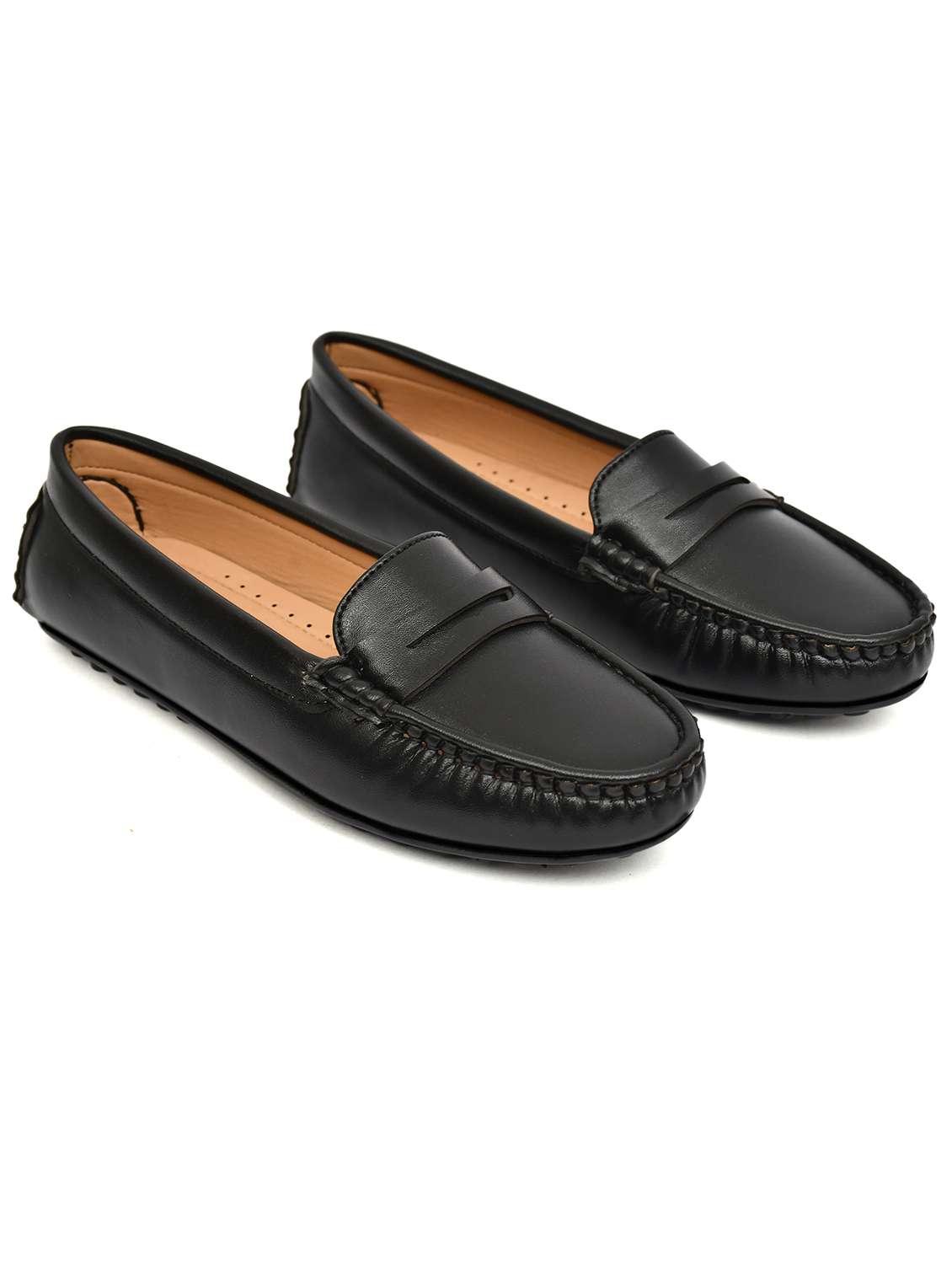 women solid slip on loafers - 22526776 -  Standard Image - 1