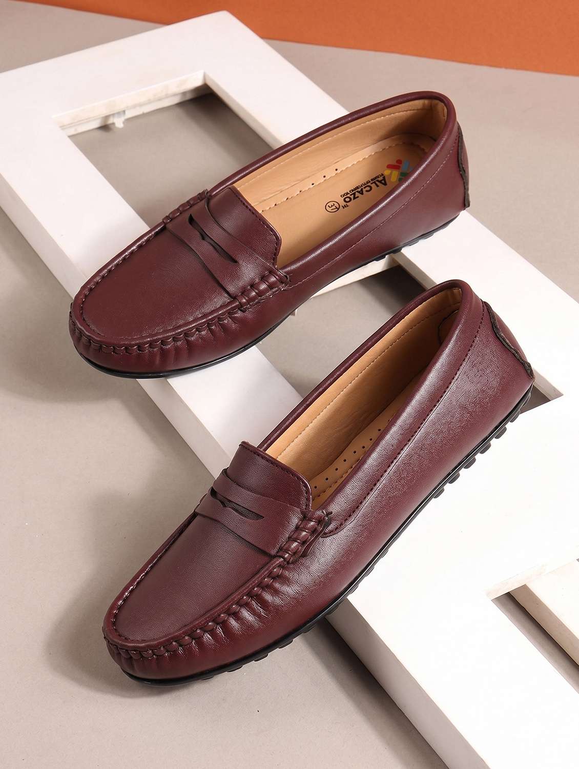 women solid slip on loafers
