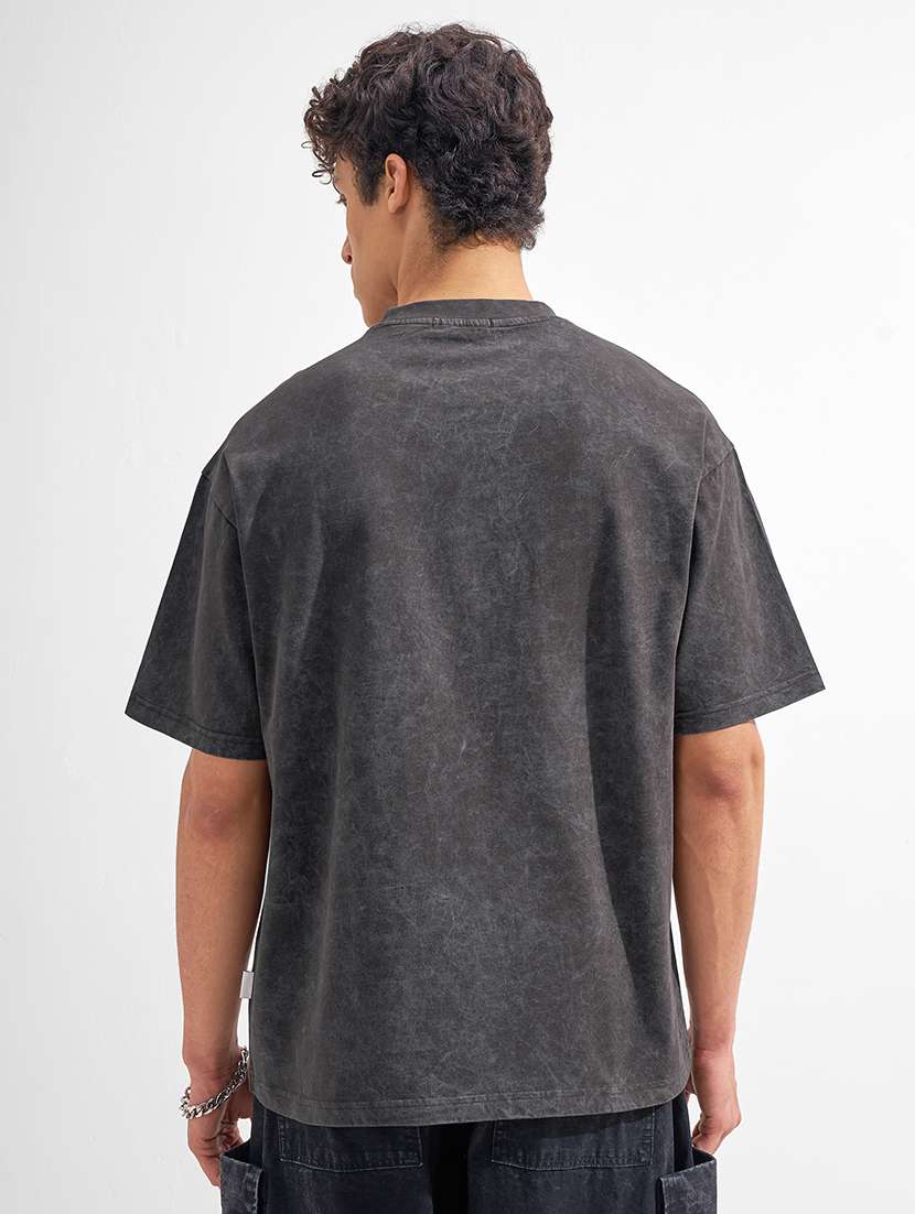 men printed short sleeve oversized t-shirt - 22526877 -  Standard Image - 4