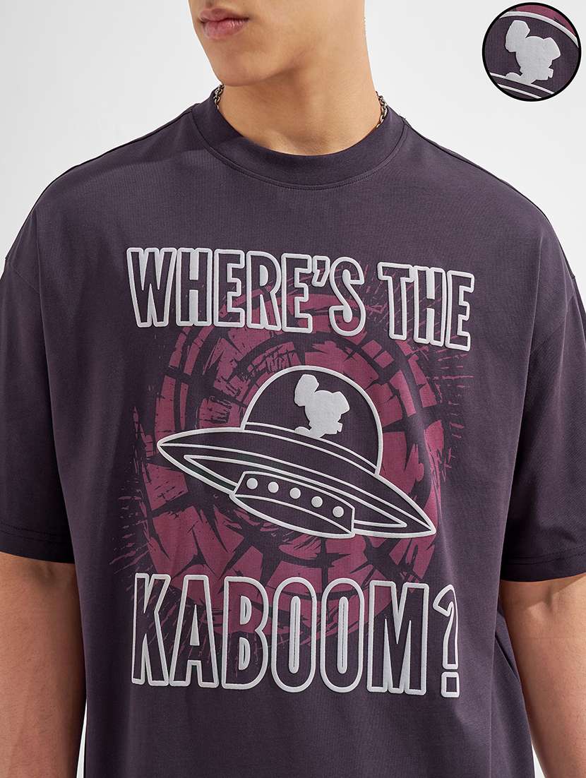men printed short sleeve oversized t-shirt - 22526878 -  Standard Image - 1