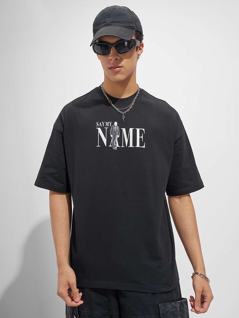 men printed short sleeve oversized t-shirt - 22526887 -  Standard Image - 1