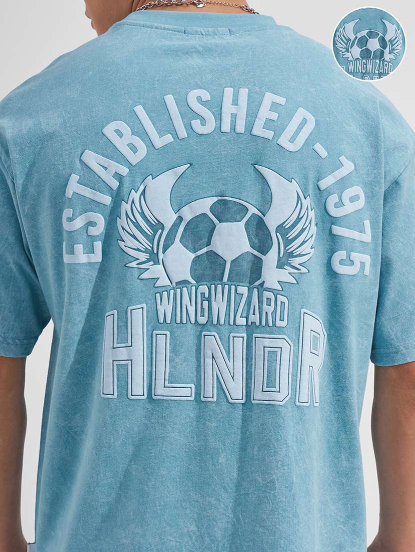 men printed short sleeve oversized t-shirt - 22526889 -  Standard Image - 4