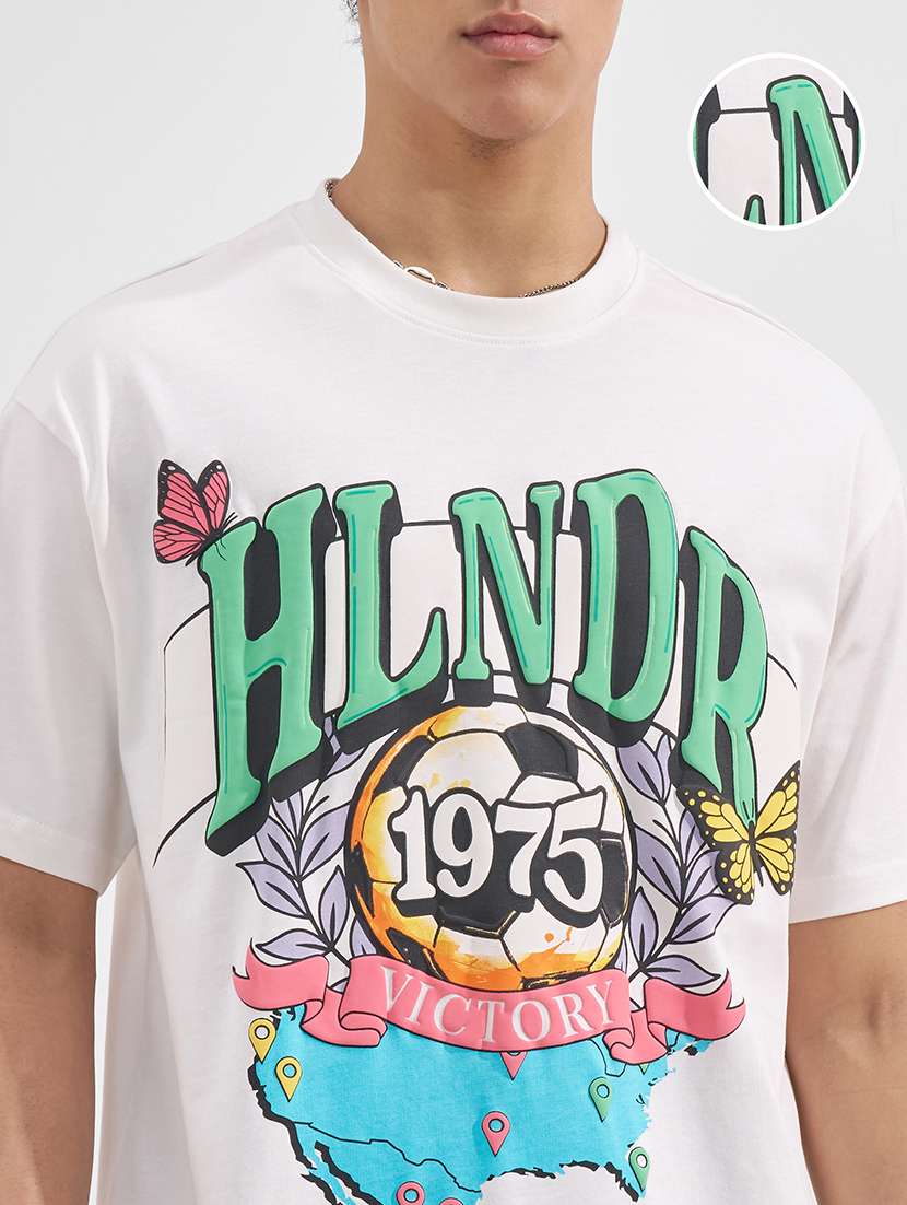 men printed short sleeve oversized t-shirt - 22526892 -  Standard Image - 1