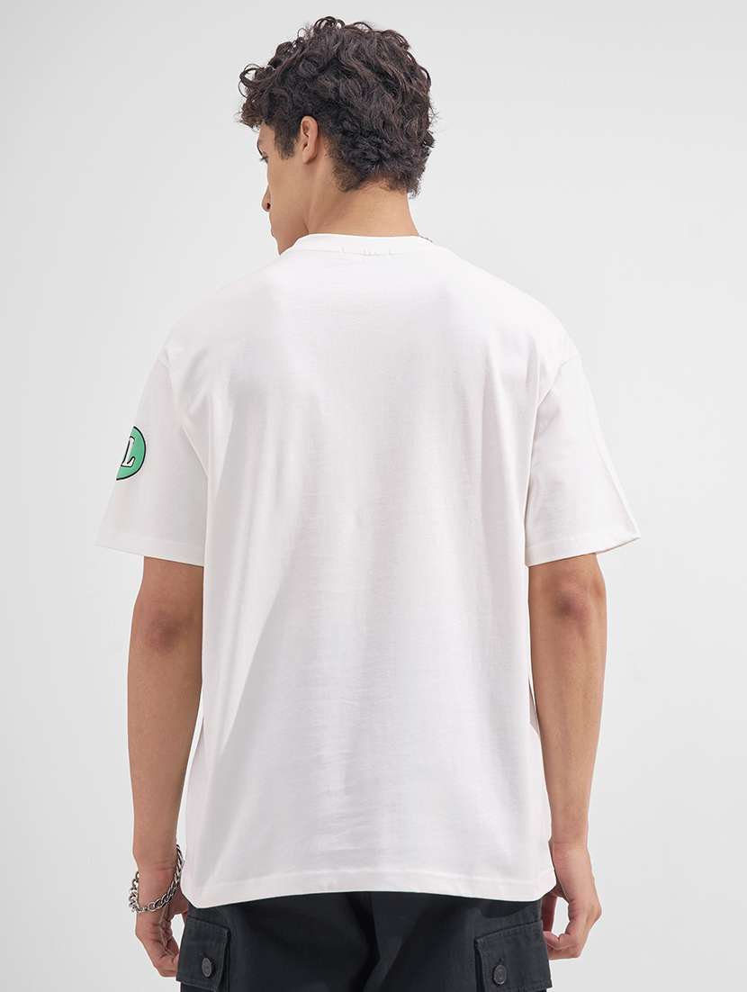 men printed short sleeve oversized t-shirt - 22526892 -  Standard Image - 4