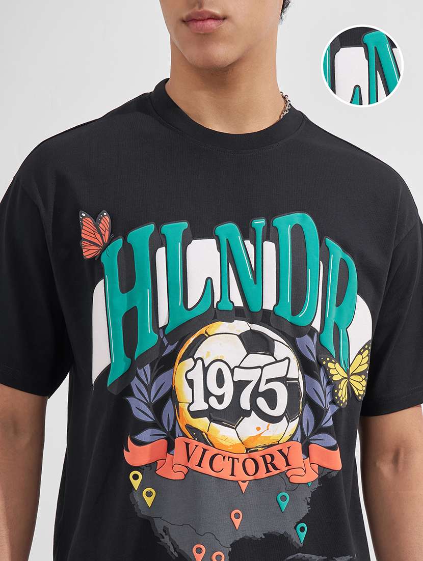men printed short sleeve oversized t-shirt - 22526893 -  Standard Image - 1
