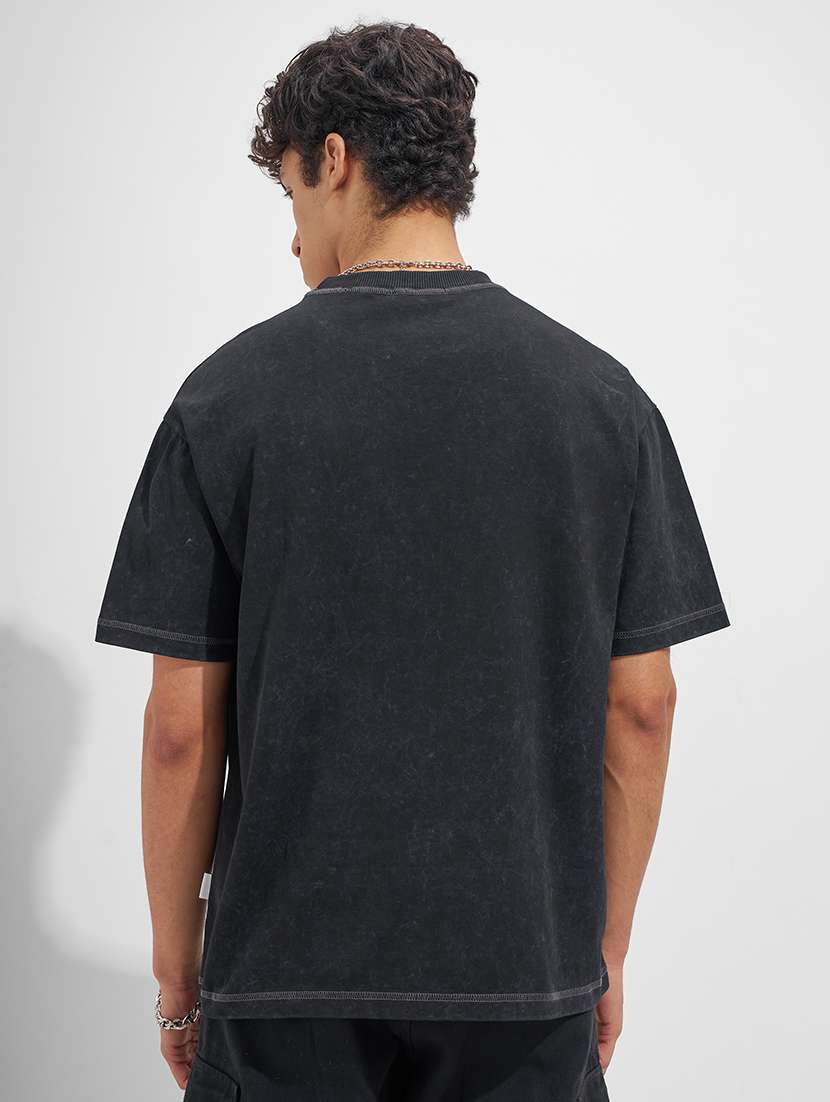 men embroidered short sleeve loose fit t-shirt - 22526900 -  Standard Image - 4