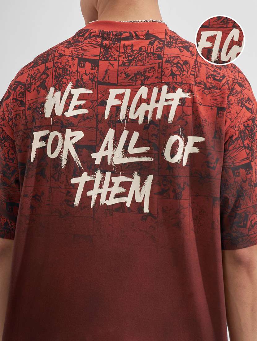 men printed short sleeve oversized t-shirt - 22526908 -  Standard Image - 4