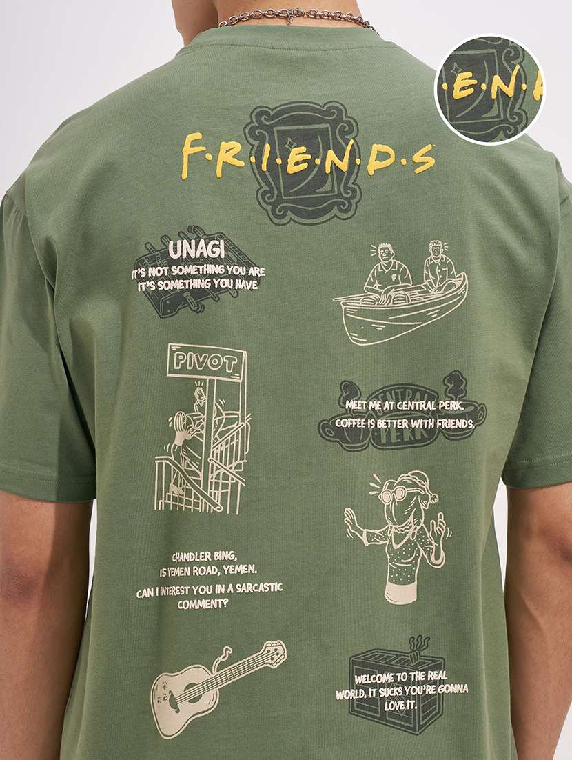 men printed short sleeve oversized t-shirt - 22526920 -  Standard Image - 4
