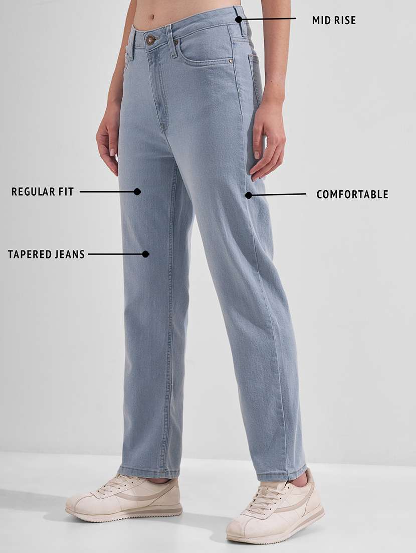 women solid mid rise slim fit jeans - 22526928 -  Standard Image - 4