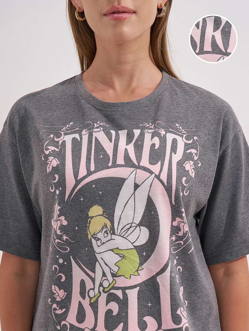 women printed round neck regular t-shirt - 22527026 -  Standard Image - 1