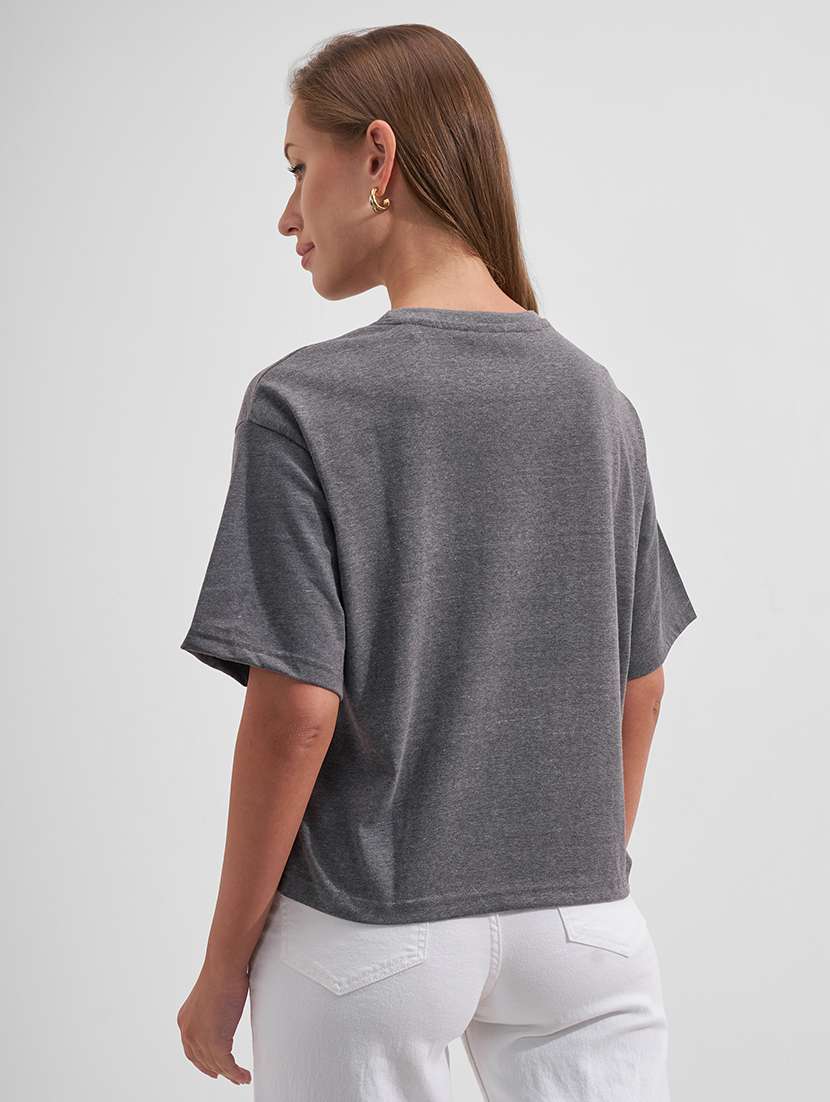 women printed round neck regular t-shirt - 22527026 -  Standard Image - 4