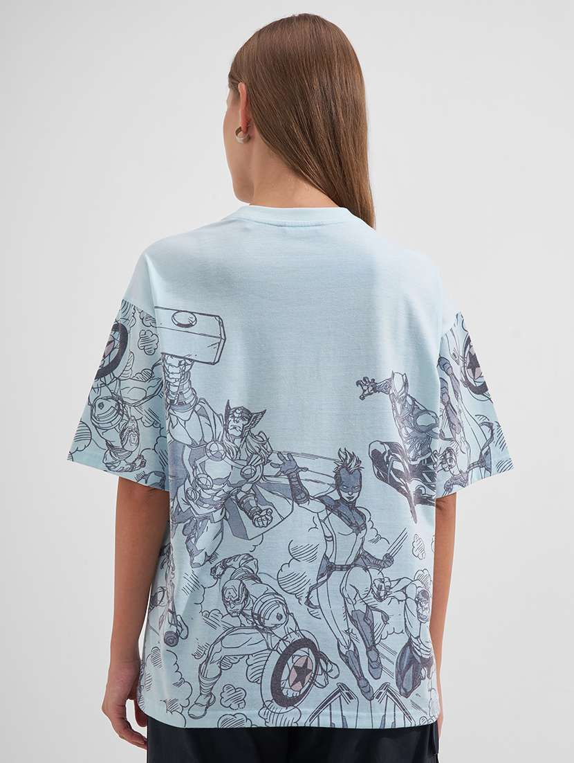 women printed round neck short sleeves t-shirt - 22527028 -  Standard Image - 4