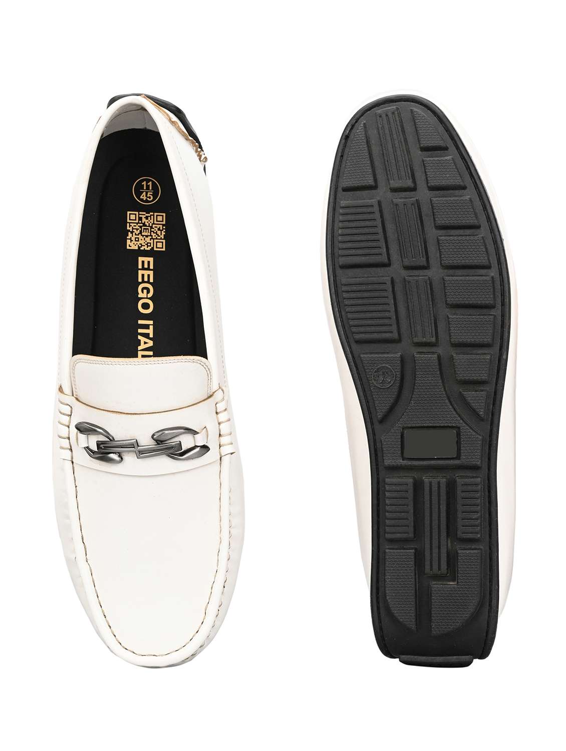 men white slip on horsebit loafer - 22527043 -  Standard Image - 4
