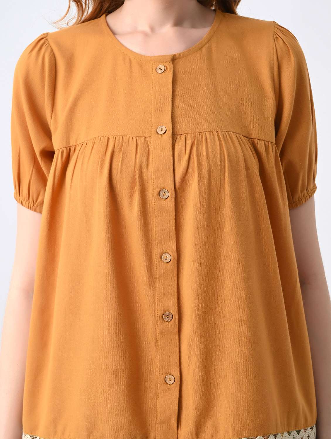 women solid short sleeve top & trouser set co-ord - 22527063 -  Standard Image - 1
