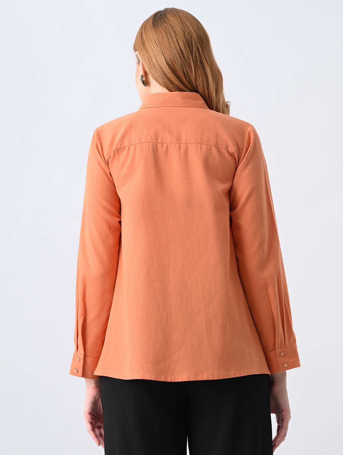 women solid collared formal shirt - 22527067 -  Standard Image - 4