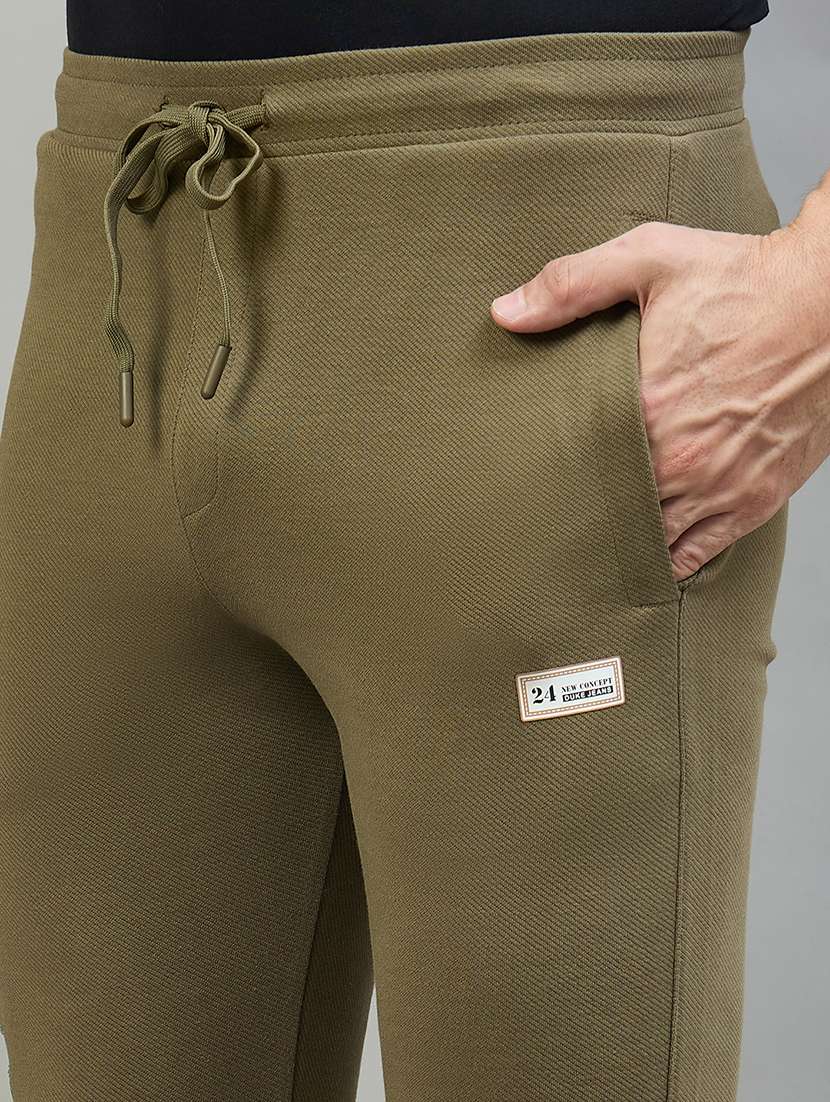 Men Solid Mid Rise Full Length Track Pant - 22527212 -  Standard Image - 1