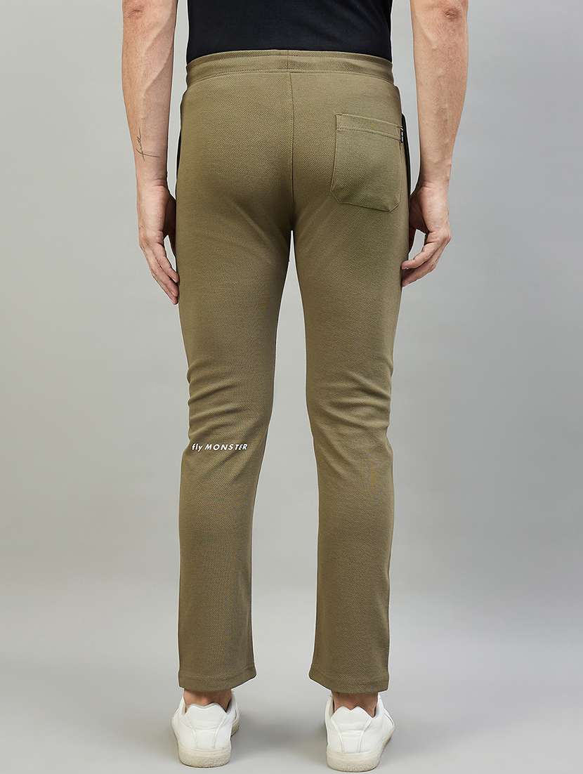 Men Solid Mid Rise Full Length Track Pant - 22527212 -  Standard Image - 4
