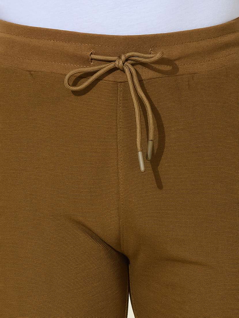  men solid mid rise full length track pant - 22527226 -  Standard Image - 1