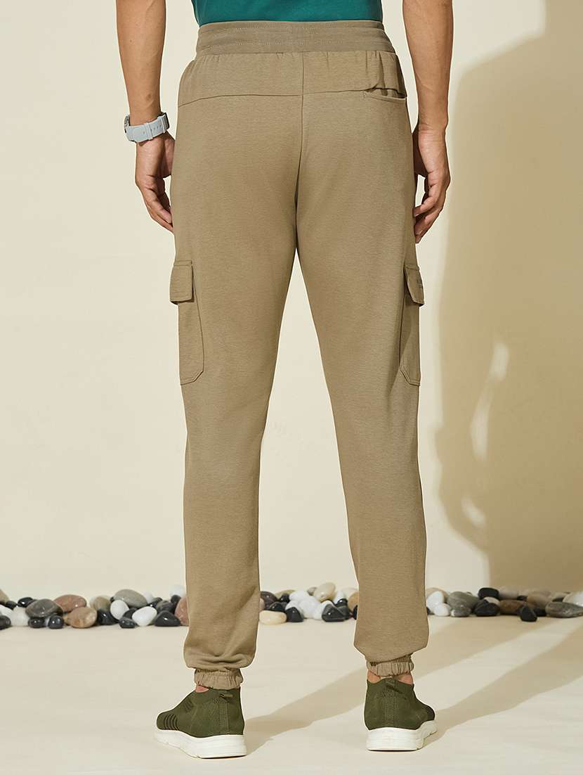 Men Solid Mid Rise Regular Fit Cargo - 22527230 -  Standard Image - 4