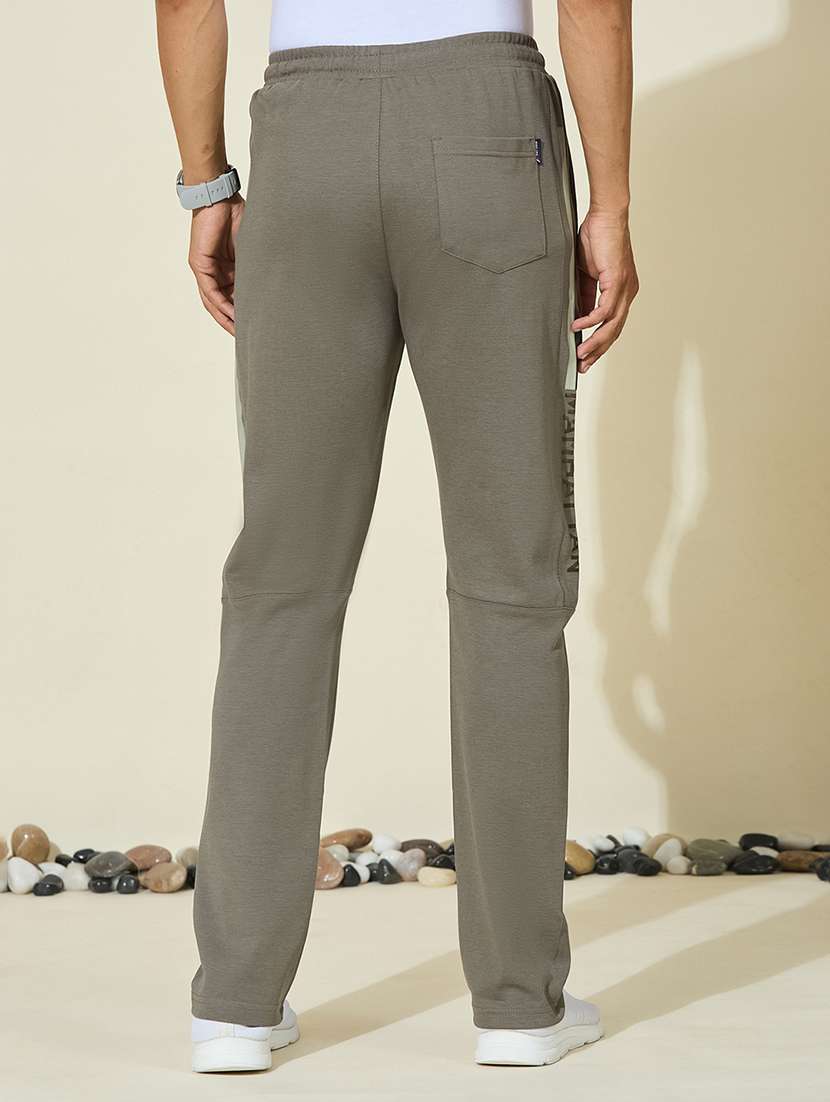 Men Solid Mid Rise Full Length Track Pant - 22527234 -  Standard Image - 4