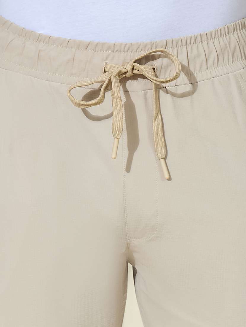 Men Solid Mid Rise Regular Fit Cargo - 22527235 -  Standard Image - 1