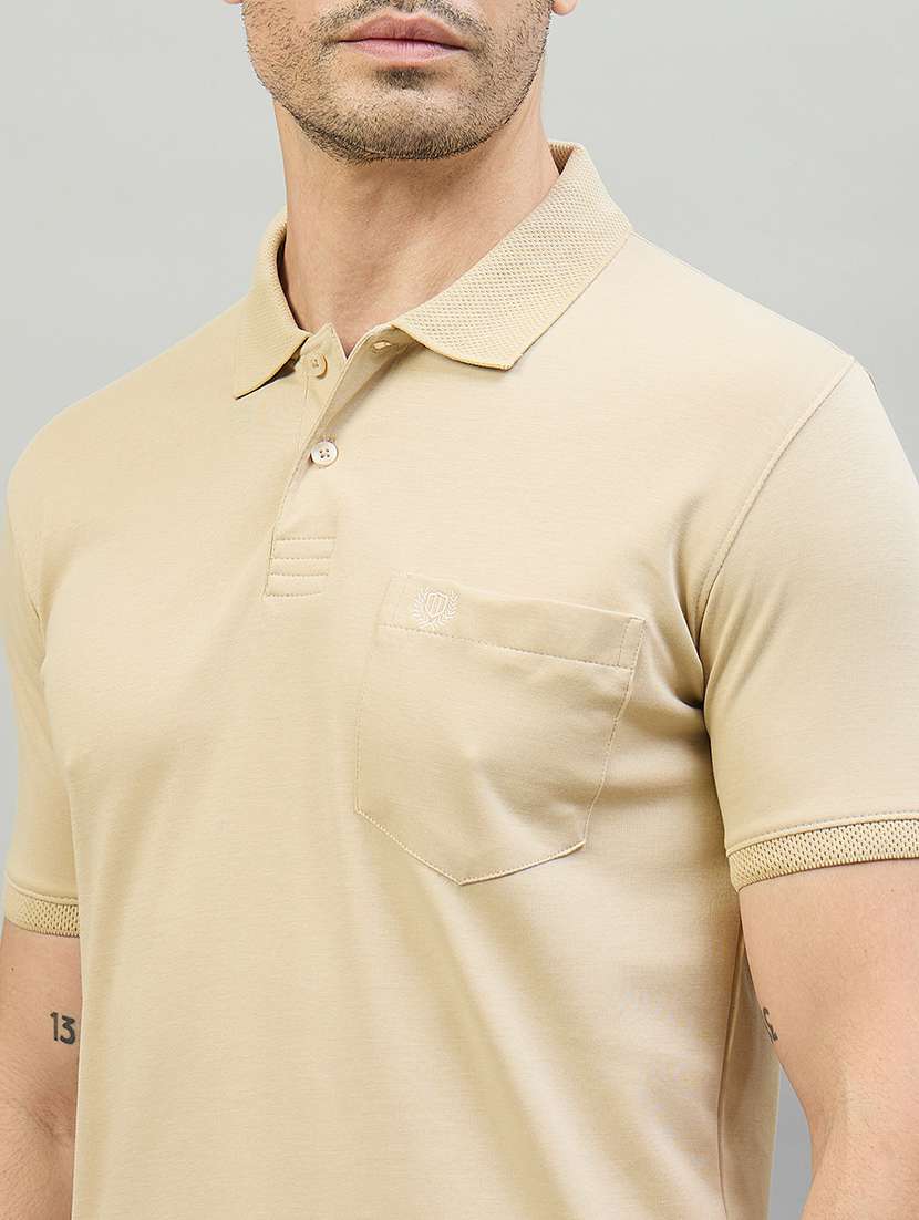 men solid short sleeve slim fit casual shirt - 22527281 -  Standard Image - 1
