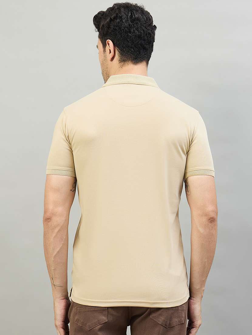 men solid short sleeve slim fit casual shirt - 22527281 -  Standard Image - 4