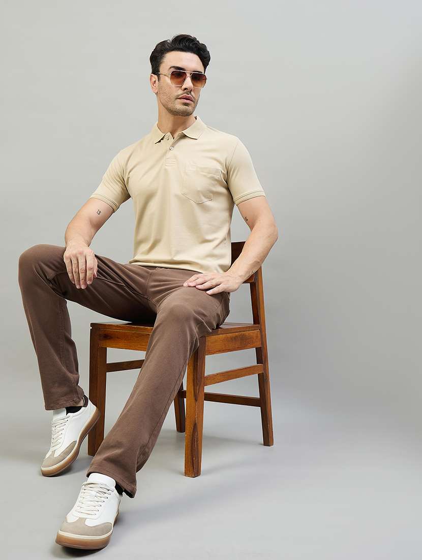 men solid short sleeve slim fit casual shirt - 22527281 -  Standard Image - 6