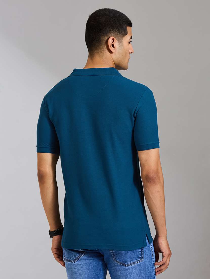 men solid short sleeve slim fit casual shirt - 22527315 -  Standard Image - 4