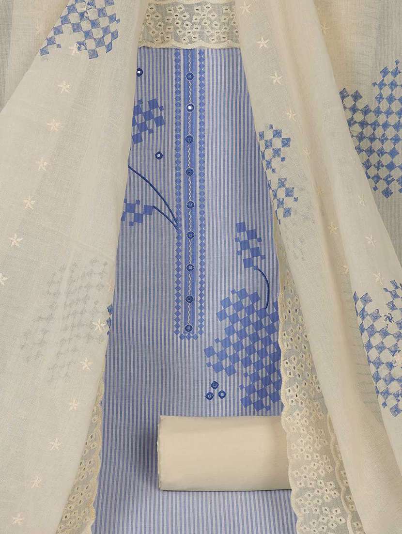 women printed unstitched suit set - 22527369 -  Standard Image - 1