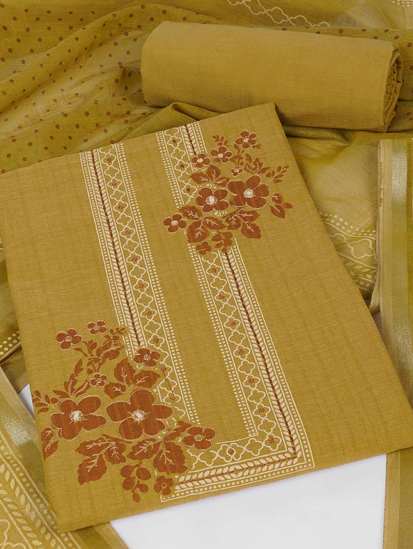 women printed unstitched suit set - 22527376 -  Standard Image - 1