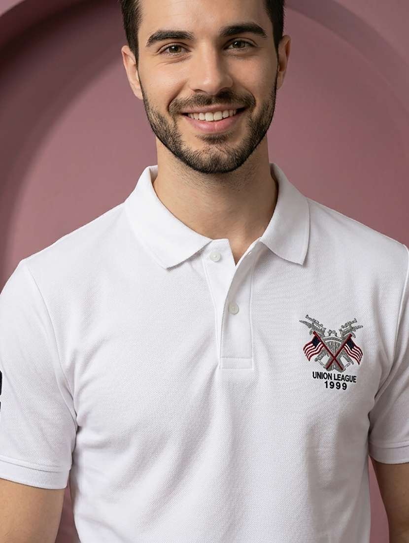 men solid short sleeve regular fit polo t-shirt - 22527482 -  Standard Image - 1