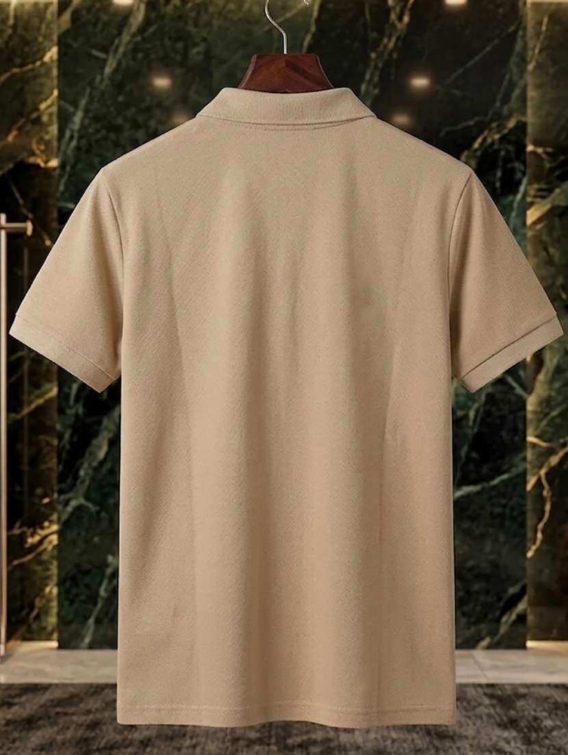 men solid short sleeve regular fit polo t-shirt - 22527493 -  Standard Image - 4