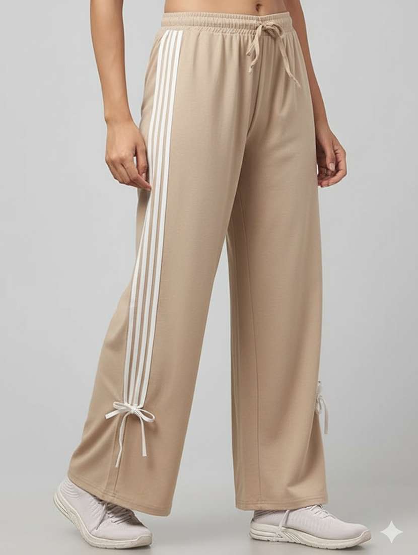 women tapered high rise track pant
