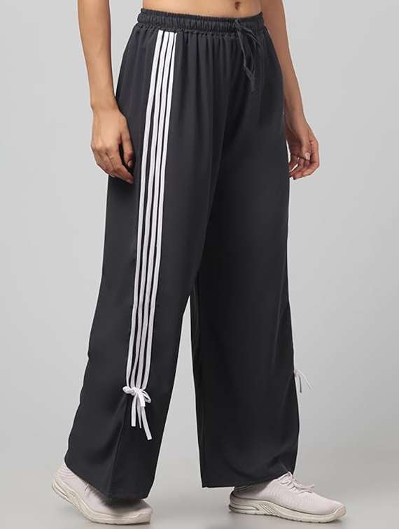 women tapered mid rise track pant - 22527552 -  Standard Image - 1