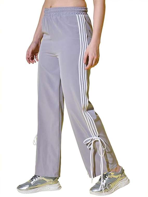 women tapered mid rise track pant - 22527554 -  Standard Image - 1