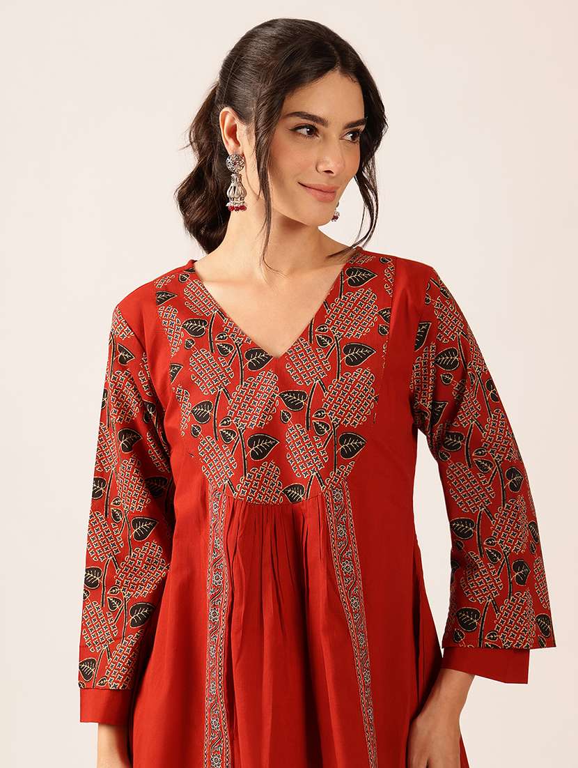 Women Printed Long Sleeve Ethnic Co-ord Set - 22527659 -  Standard Image - 1