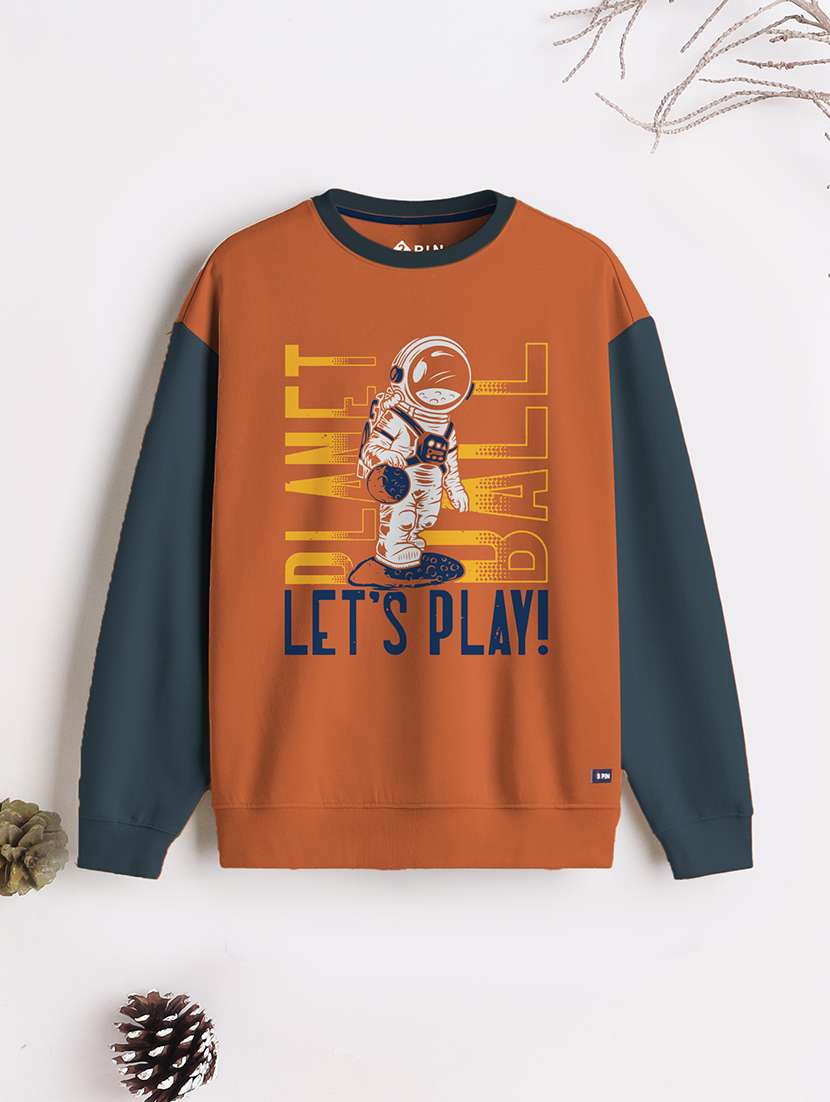 boys pack of 3 printed sweatshirt - 22527701 -  Standard Image - 4