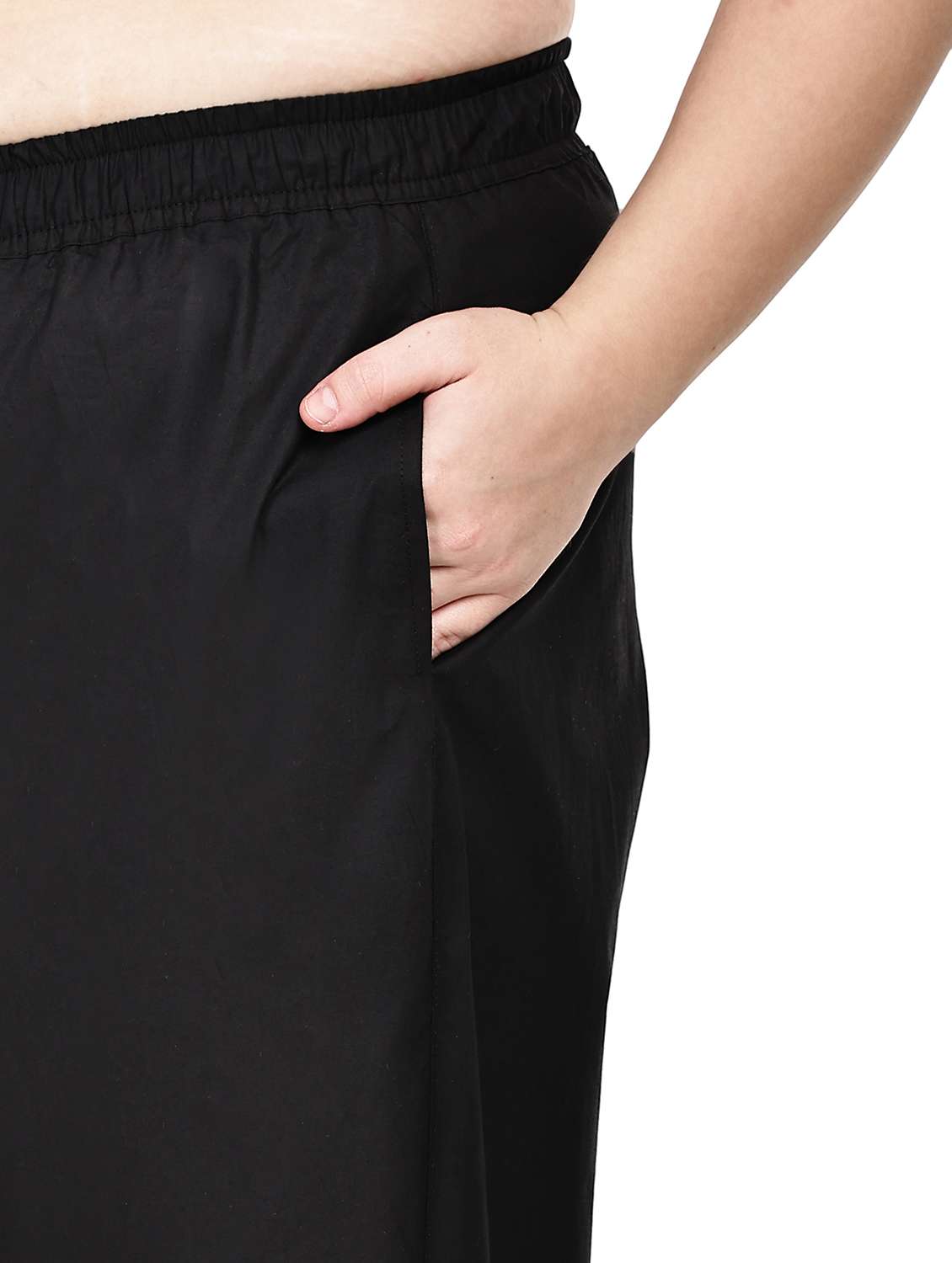 women solid mid rise ankle length tapered pant - 22527890 -  Standard Image - 1